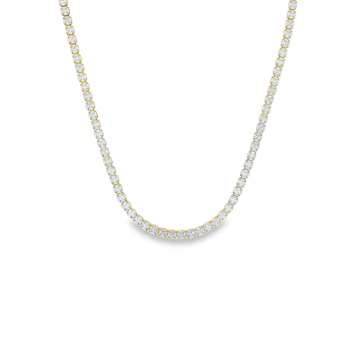 Lant Placat cu Aur 14k Tennis 3 mm