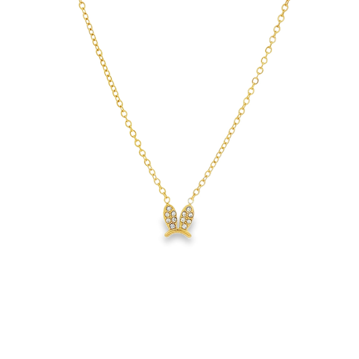 Lant Placat cu Aur 14k Bunny Ears