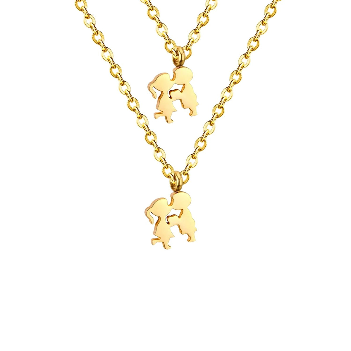 Lant Placat cu Aur 14k Cuplu Boy & Girl