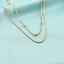 Lant Placat cu Aur Double Beaded