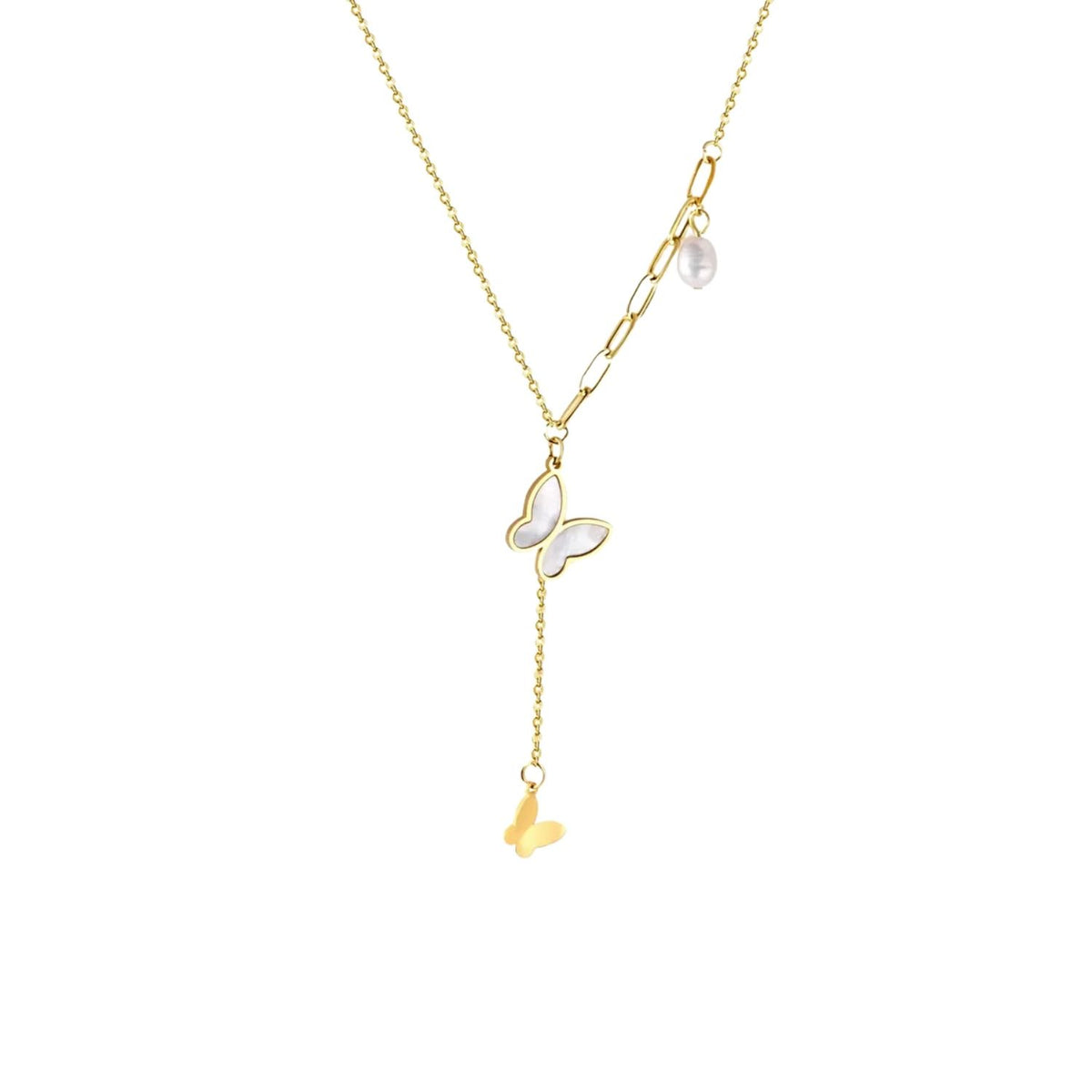Lant Placat cu Aur 14k Fluture