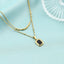 Lant Placat cu Aur Layered Black - SORELLY