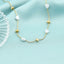Lant Placat cu Aur Melted Gold Pearls