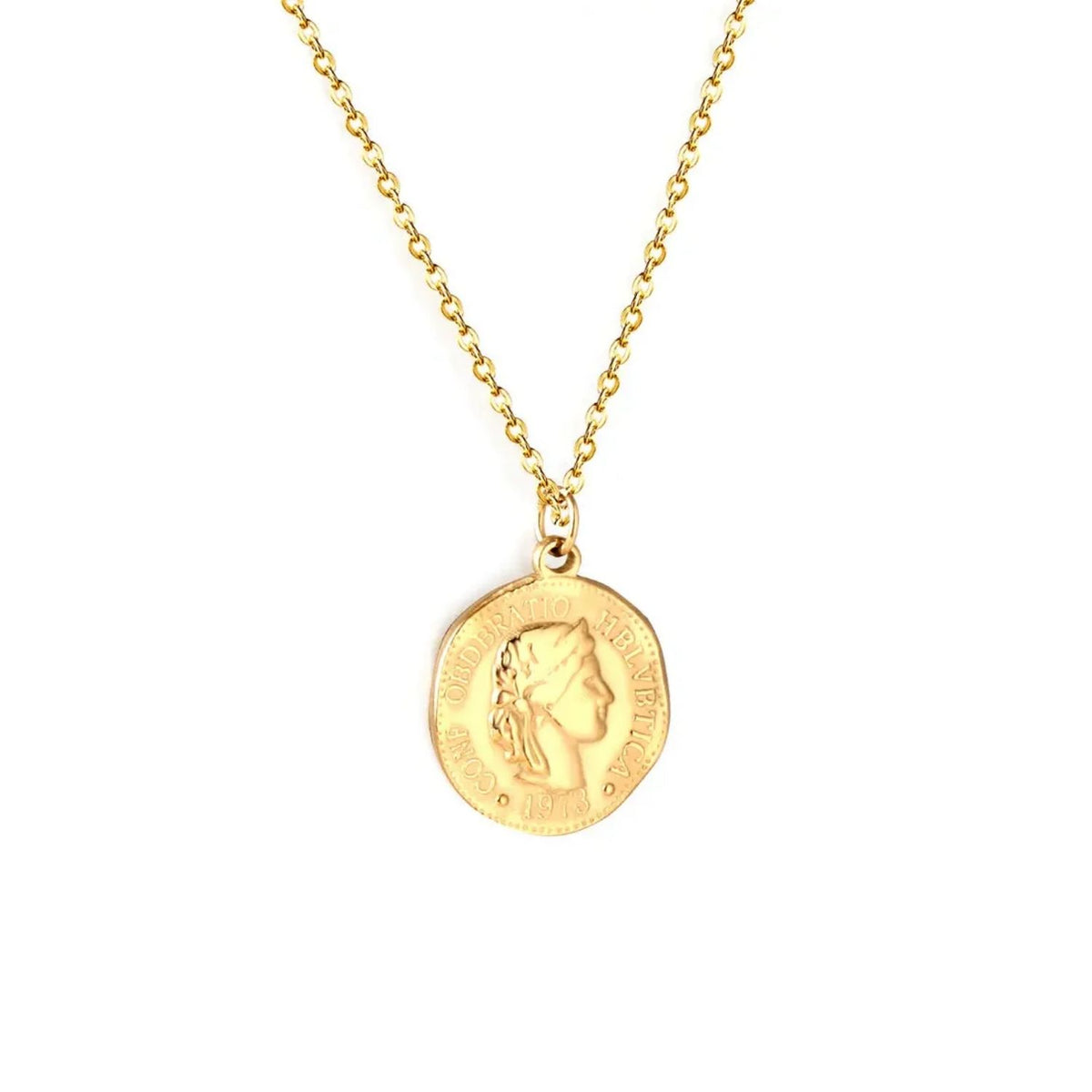 Lant Placat cu Aur 14k Moneda
