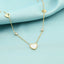 Lant Placat cu Aur Pearl Heart