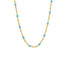 Lant Placat cu Aur 14k Pietre Albastre