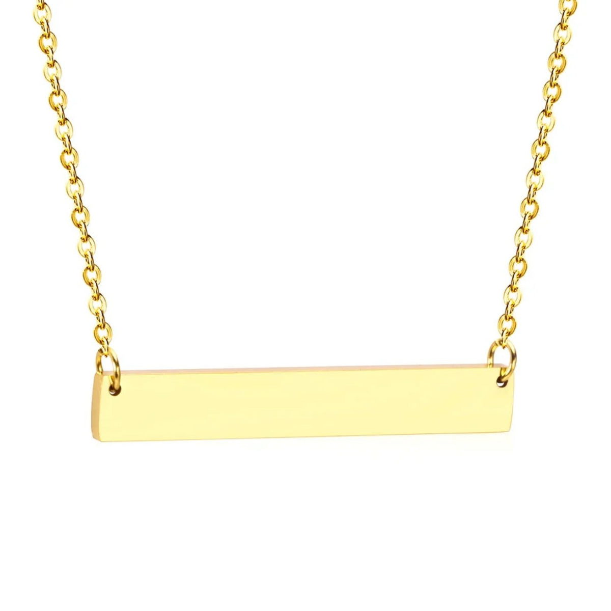 Lant Placat cu Aur 14k Placuta 4cm Gravabila