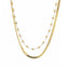Lant Placat cu Aur Herringbone Pearls - SORELLY