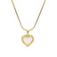 Lant Placat cu Aur Retro Heart - SORELLY