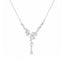 Lant Argint Floral Drop