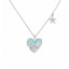 Lant Argint Mermaid Heart