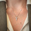Lant Argint Modern Cross
