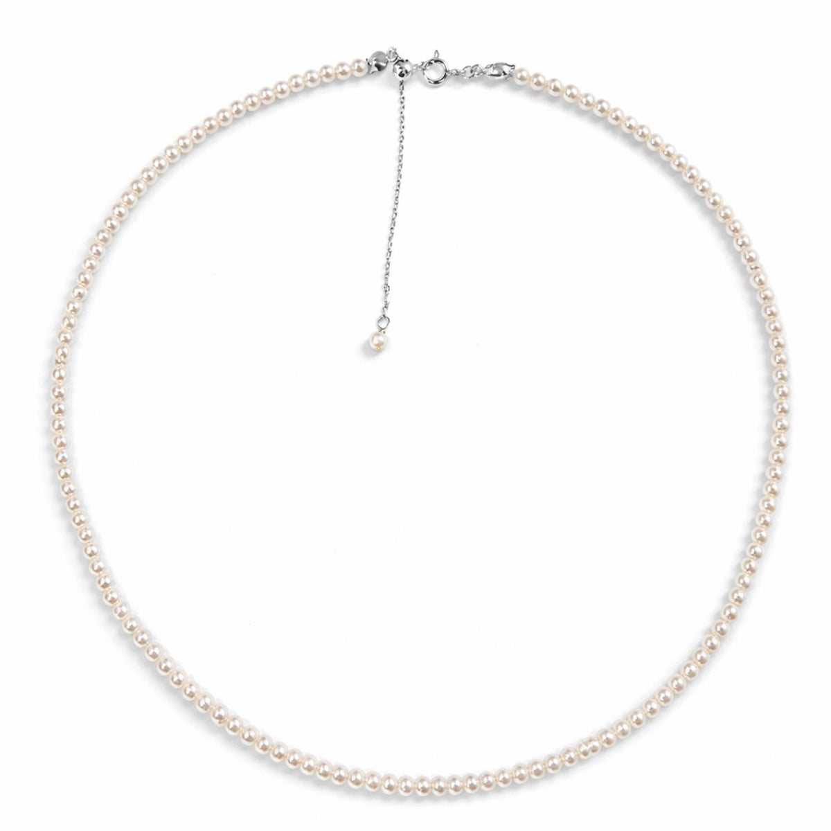 Lant Argint cu Perle 3mm