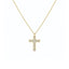 Lant Argint Placat cu Aur 14k Cruce