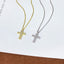 Lant Argint Placat cu Aur 14k Cruce