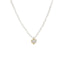 Lant Argint Placat cu Aur 14k Perle si Charm Inima