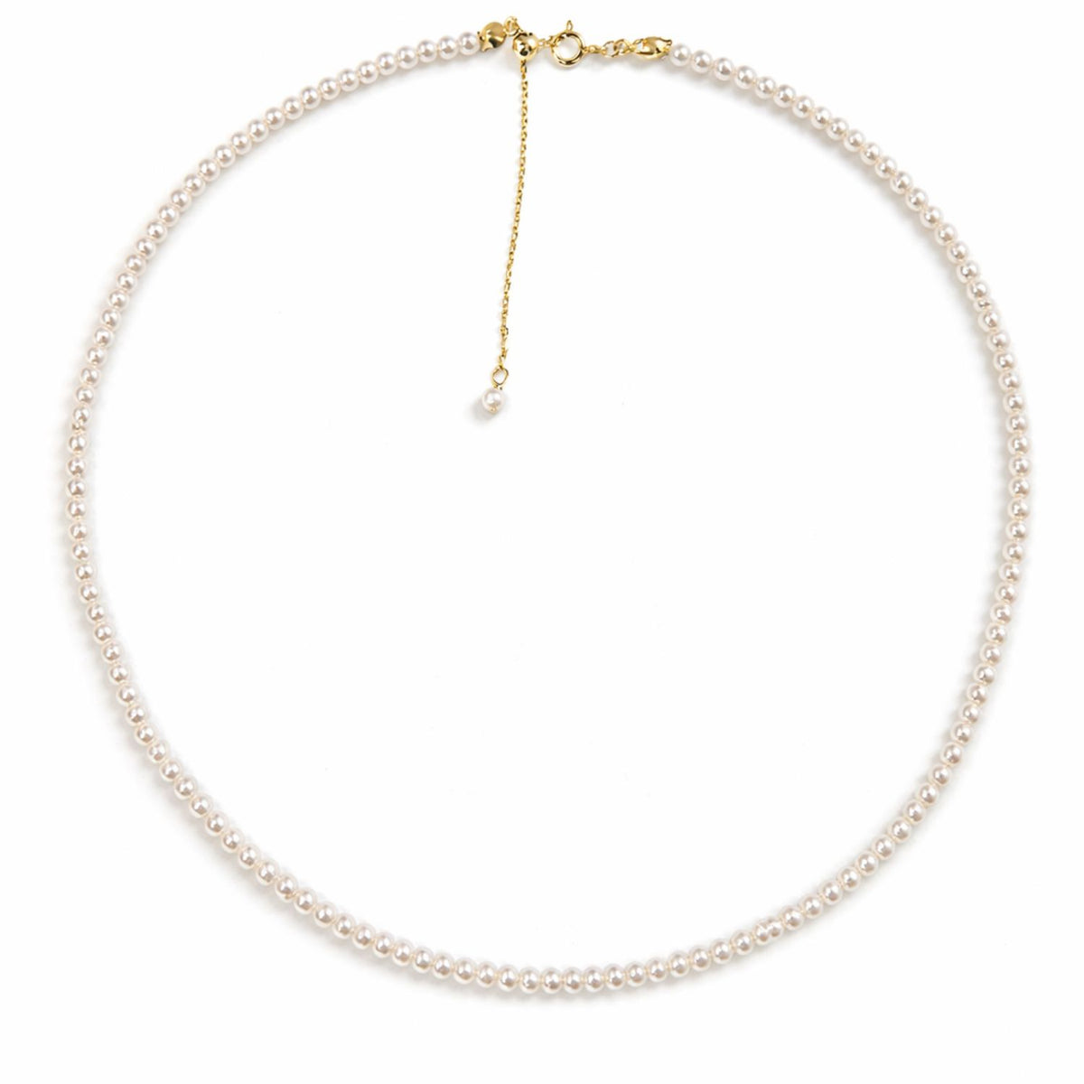 Lant Argint Placat cu Aur 14k cu Perle