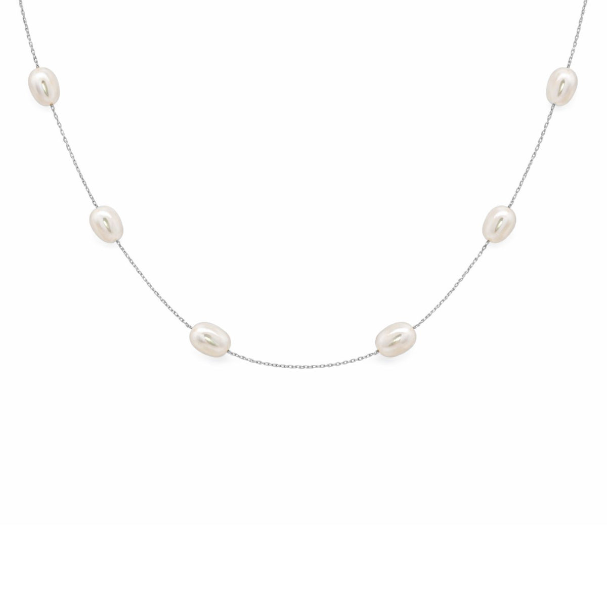Lant Argint cu Perle