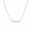 Lant Argint cu Perle si Element Geometric