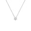Lant Aur 14k Alb Floare cu Diamante 0.040ct