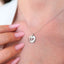 Lant Aur 14k Alb Picioruse cu Diamant 0.008ct