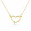Lant Aur 14k Inima cu Diamant 0.01ct H/VS1
