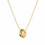 Lant Placat cu Aur 14k Cercuri Trinity