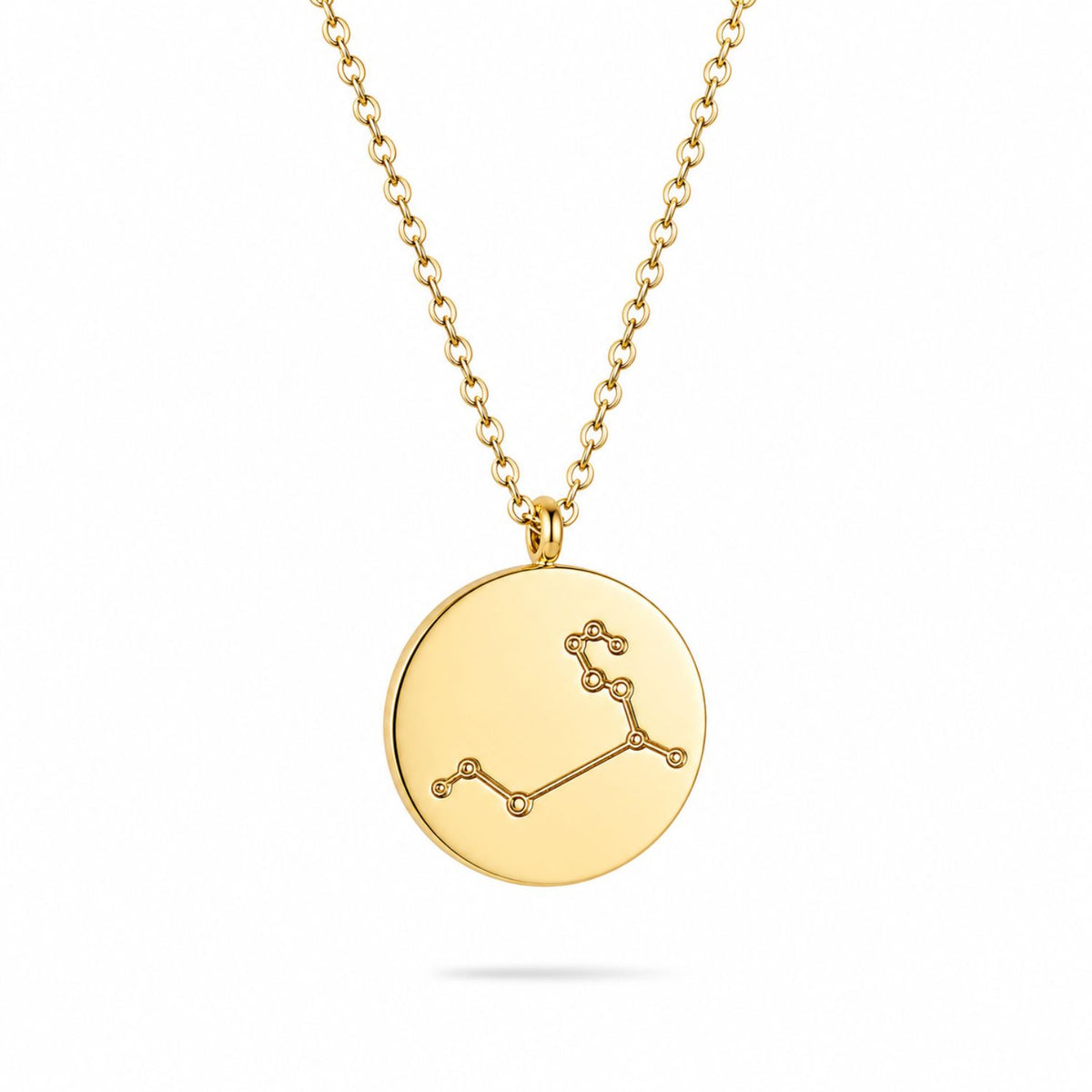 Lant Placat cu Aur 14k Constelatia Leu