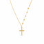 Lant Placat cu Aur 14k Cruce si Bile