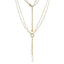 Lant Placat cu Aur 14k Dublu cu Perle