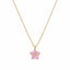 Lant Placat cu Aur 14k Floare Roz