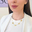 Lant Placat cu Aur 14k Golden Elipse