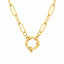Lant Placat cu Aur 14k Paperclip