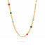 Lant Placat cu Aur 14k Pietre Multicolore