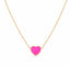 Lant Placat cu Aur 14k Pink Heart