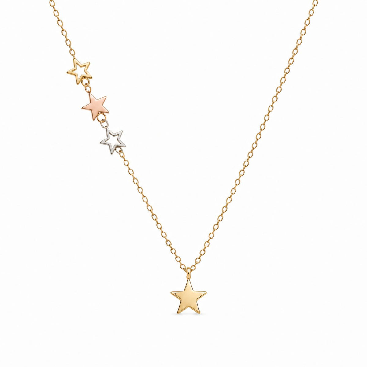 Lant Placat cu Aur 14k Stelute