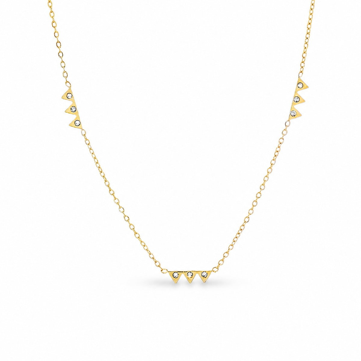 Lant Placat cu Aur 14k Triunghiuri