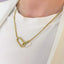 Lant Placat cu Aur 14k cu Elemente Geometrice