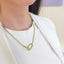 Lant Placat cu Aur 14k cu Elemente Geometrice