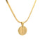 Lant Placat cu Aur Herringbone Disc - SORELLY