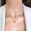 Lant Placat cu Aur Pearl Drop - SORELLY