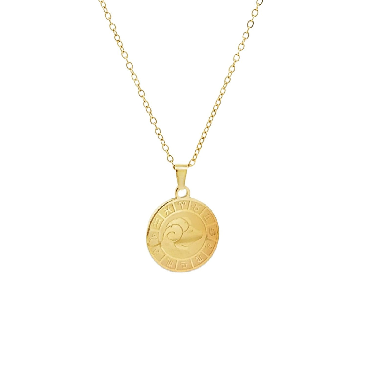 Lant Placat cu Aur 18k Zodiac - Berbec