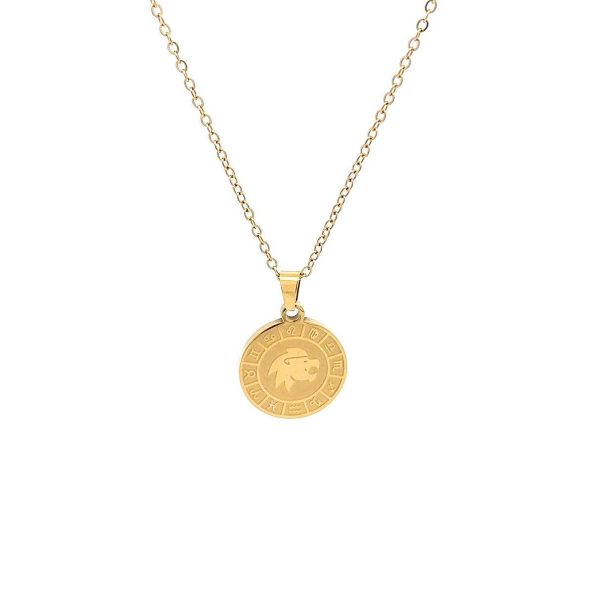 Lant Placat cu Aur 18k Zodiac - Leu