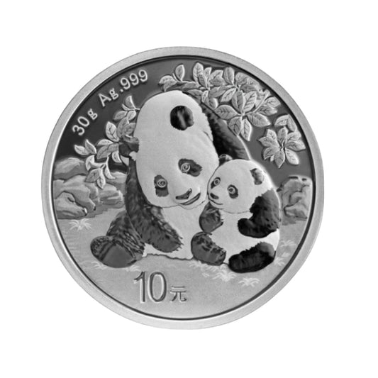 Moneda Argint 30 g 999‰ Panda 2024
