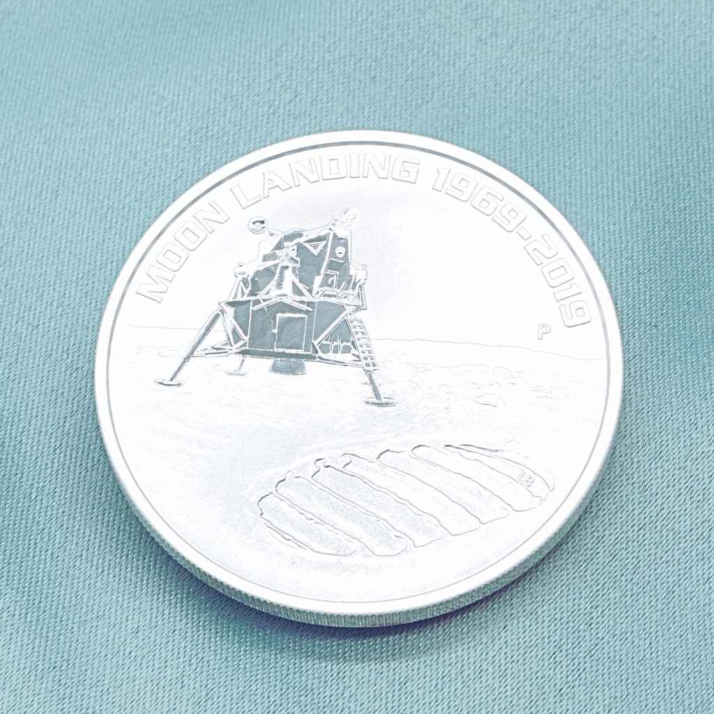 Moneda Argint: 1 oz Moon Landing 1969-2019