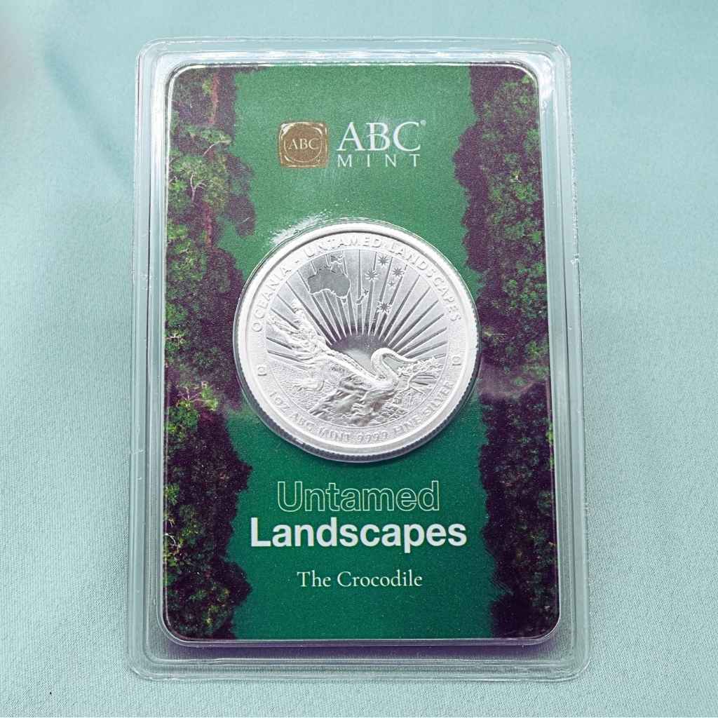 Moneda Argint Crocodil 2024 in Certificat Plastic