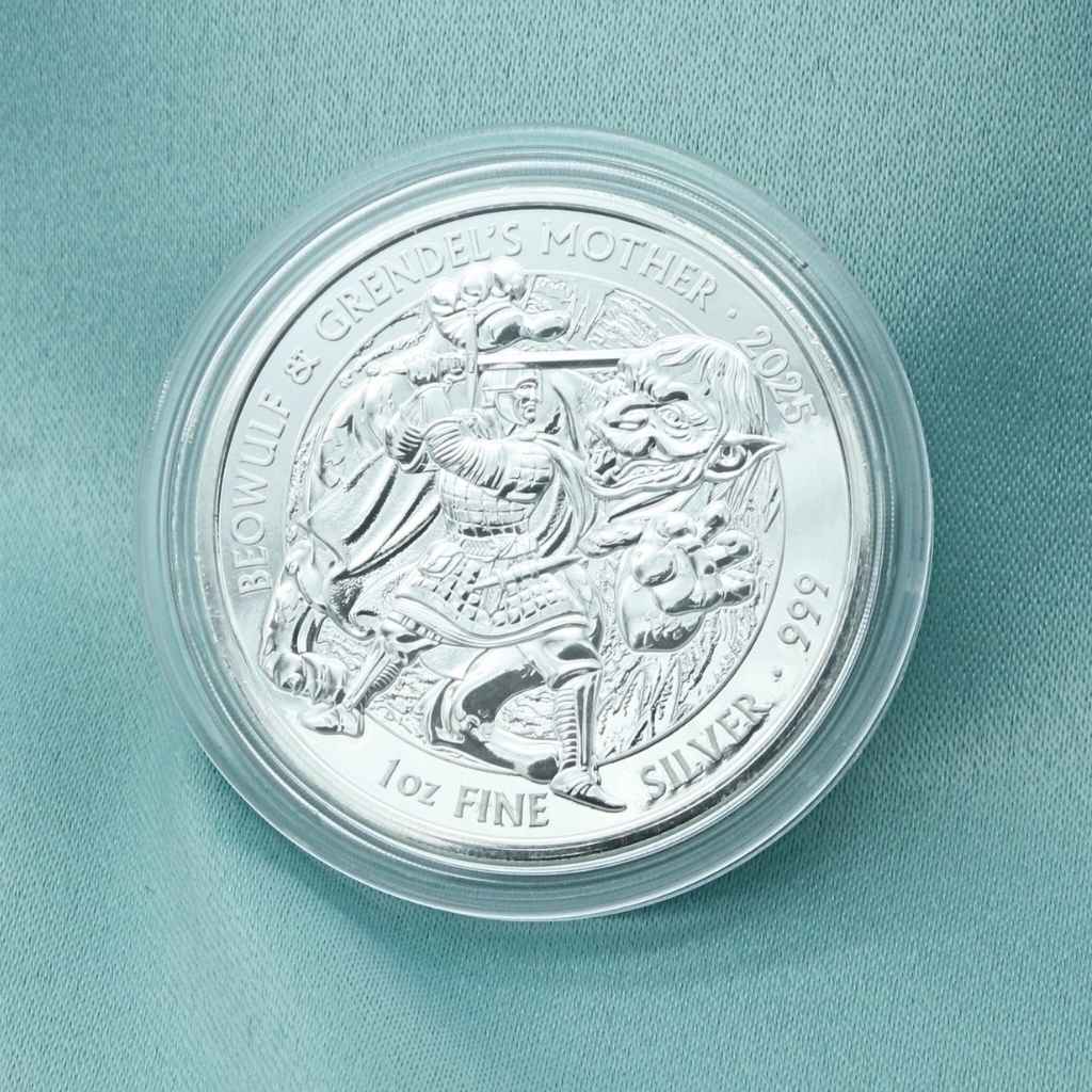 Moneda Argint, Beowulf & Grendel 2025, 1oz, puritate 999‰