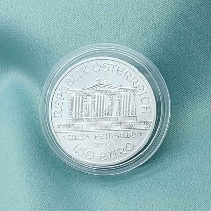 Moneda Argint, Filarmonica din Viena 2025, 1oz, puritate 999‰