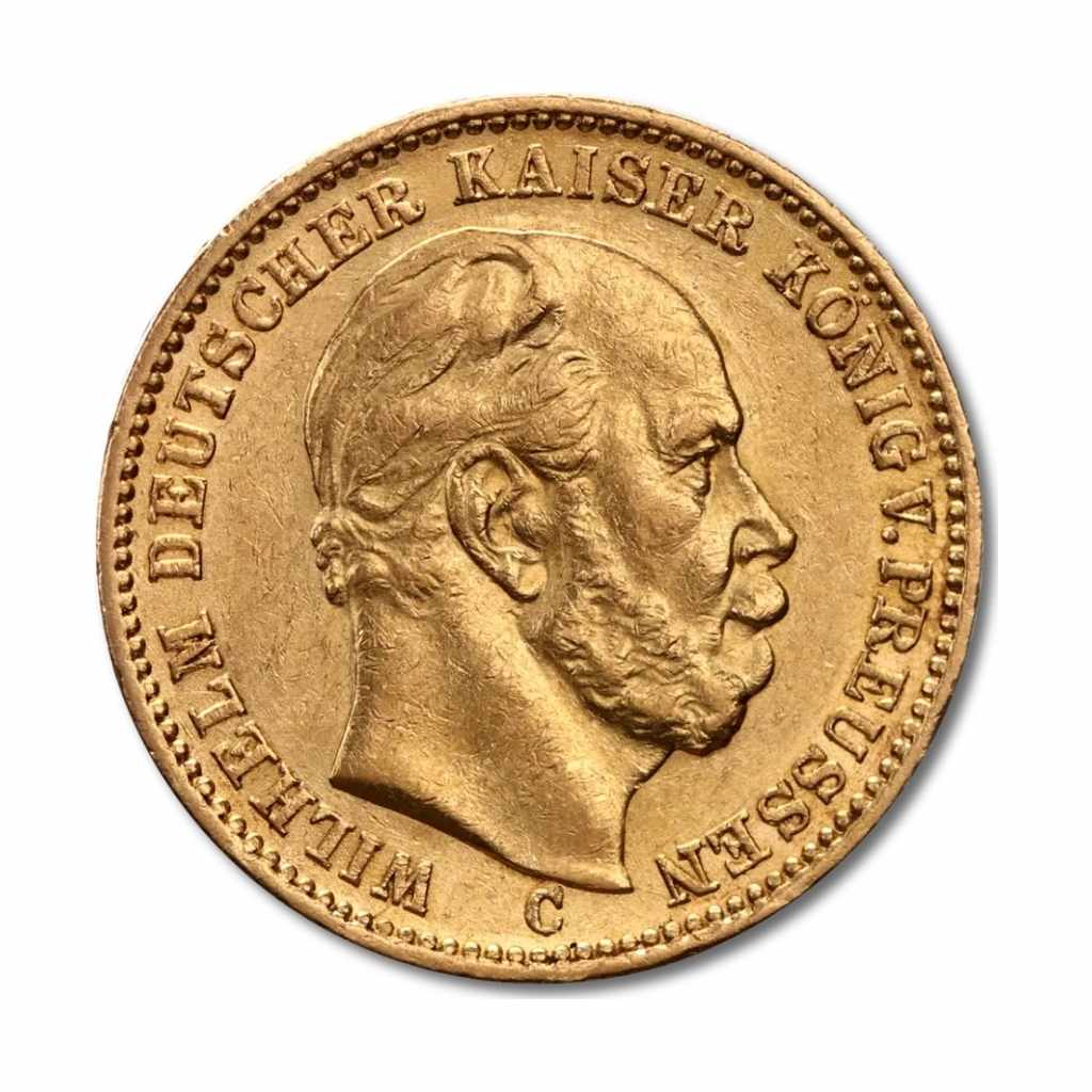 Moneda de Aur 20 Marci Germane Wilhelm I 1871 - 1888