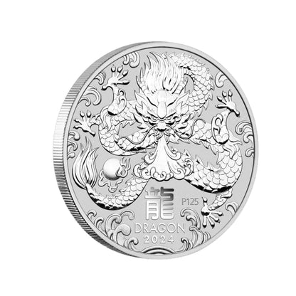 Moneda Argint 1oz Anul Dragonului Lunar 2024